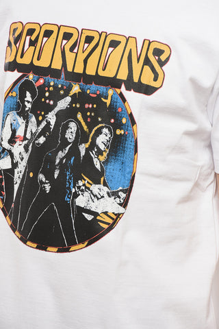 Cotton SCORPIONS Crew Neck T-Shirt with Print