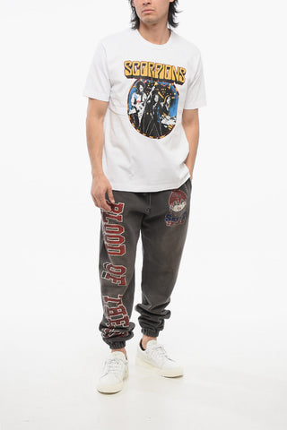 Cotton SCORPIONS Crew Neck T-Shirt with Print
