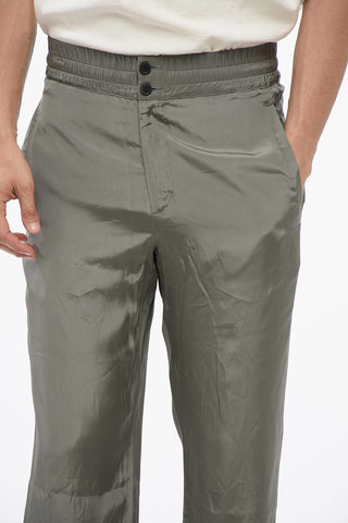 Satin PELVILLE Pants with Elastic Waistband