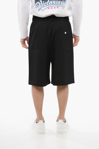 Jacquard Wool JUEGO Shorts with Elastic Waistband