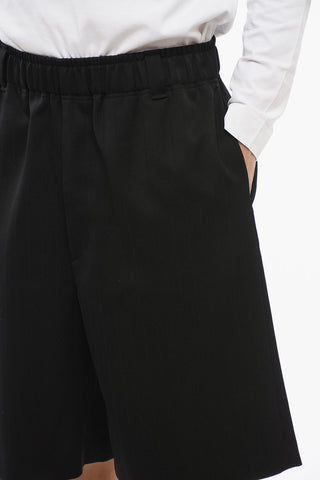 Jacquard Wool JUEGO Shorts with Elastic Waistband