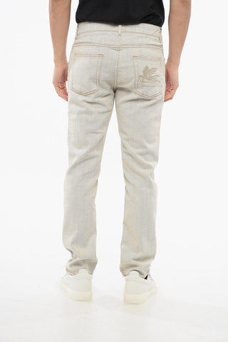 Skinny Fit Denims with Logoed Back Pocket 18cm