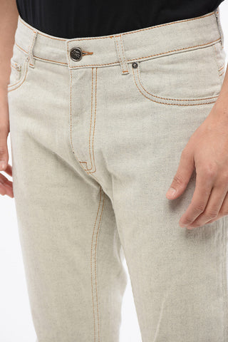 Skinny Fit Denims with Logoed Back Pocket 18cm