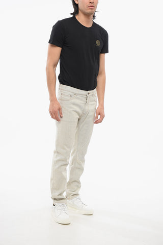Skinny Fit Denims with Logoed Back Pocket 18cm