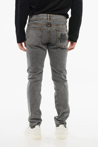 Stone Washed Skinny Fit Denims 15cm
