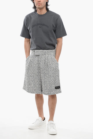 Shorts aus Tweed SKATER mit 2 Bundfalten