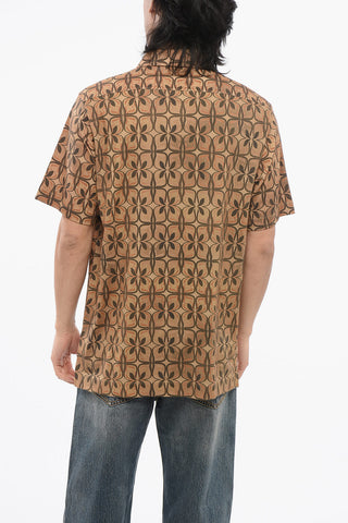 Geometric Patterned HELDER Cotton Polo with Breast-pocket