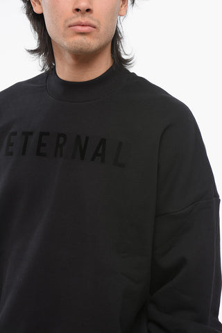Felpa Girocollo ETERNAL in Cotone Garzato