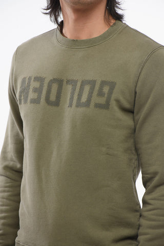 Crew Neck ARCHIBALD Sweatshirt with Vintage Logo