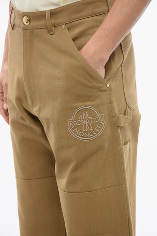 ROC NATION BY JAY-Z Cotton Pants with Embroidered Logo
