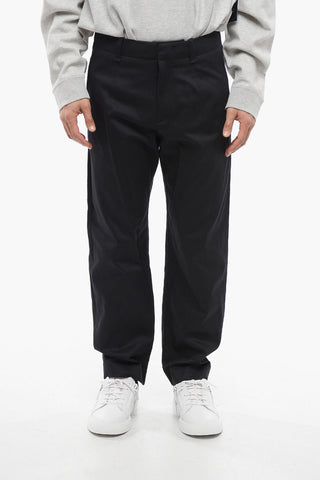4-Pocketed Wool Blend Pants with Hidden Closure