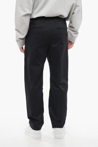 4-Pocketed Wool Blend Pants with Hidden Closure