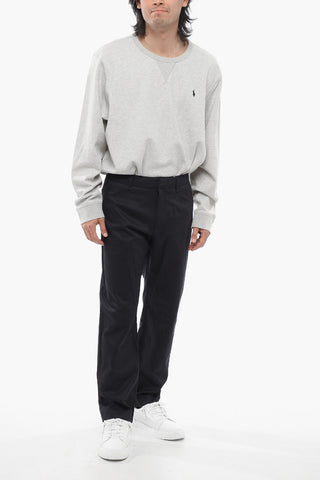 4-Pocketed Wool Blend Pants with Hidden Closure