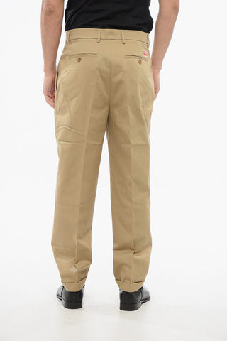 Cotton Chino Pants with Belt Loops