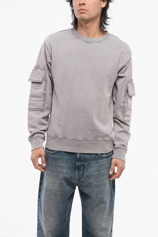 Crew Neck HAFFEL Brushed Cotton Sweatshirt