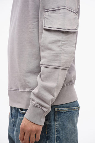 Crew Neck HAFFEL Brushed Cotton Sweatshirt