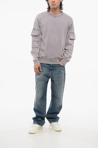 Crew Neck HAFFEL Brushed Cotton Sweatshirt