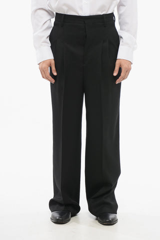 Double-pleated Virgin Wool 4-Pocketed Pants