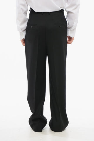 Double-pleated Virgin Wool 4-Pocketed Pants