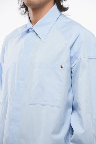 NATACHA RAMSAY-LEVI Camicia in Popeline di Cotone con Doppio Taschino