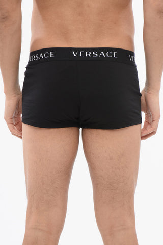Stretch Cotton Brief with Logoed Waist Band