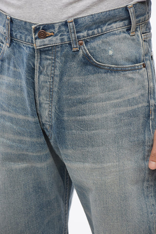 Vintage Washed Straight Fit Denims 23cm