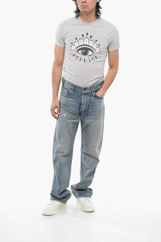 Vintage Washed Straight Fit Denims 23cm