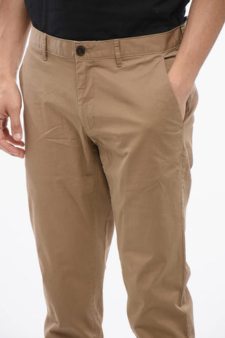 Stretch Cotton Skinny Fit Chinos Pants with Belt Loops