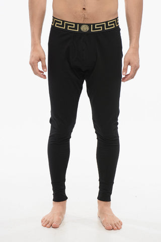 UNDERWEAR Cotton Leggings with LA GRECA Band