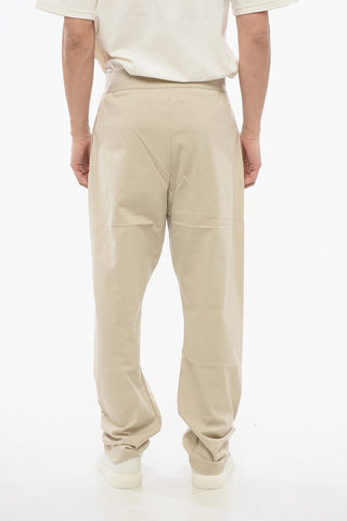 Pantaloni in Cotone con Elastico Logato