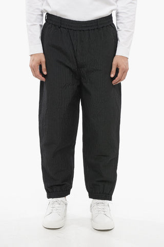 EMPORIO Padded Nylon Joggers with Cuffs