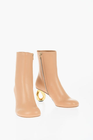 Lederstiefeletten CHAIN Mit 8 cm Statement-Absatz