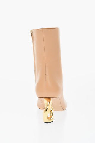 Lederstiefeletten CHAIN Mit 8 cm Statement-Absatz