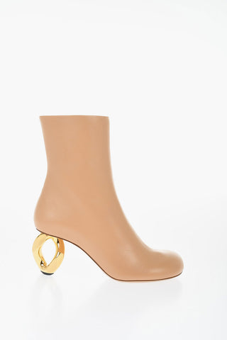 Lederstiefeletten CHAIN Mit 8 cm Statement-Absatz