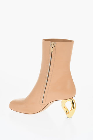 Lederstiefeletten CHAIN Mit 8 cm Statement-Absatz