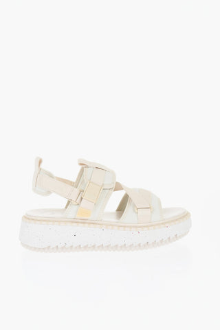 Sandali In Neoprene Con Chiusura Strap