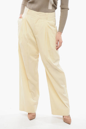 Silk-Blend Palazzo Pants