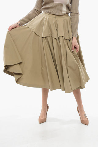 Compact Cotton Flared Dress