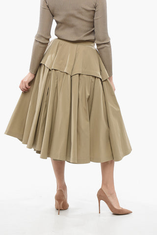 Compact Cotton Flared Dress