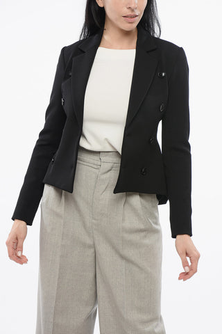 Giacca Doppiopetto in Lana Stretch