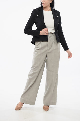 Giacca Doppiopetto in Lana Stretch