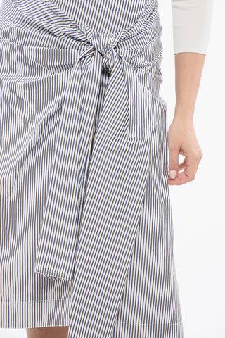 Striped Skirt With Knot Detail
