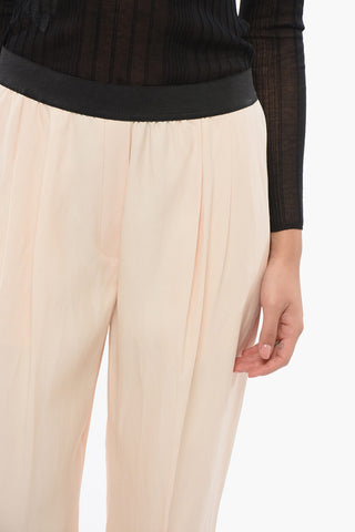 Double Pleated TAKAROA Pants with Elastic Waistband