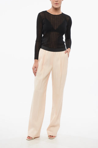 Double Pleated TAKAROA Pants with Elastic Waistband
