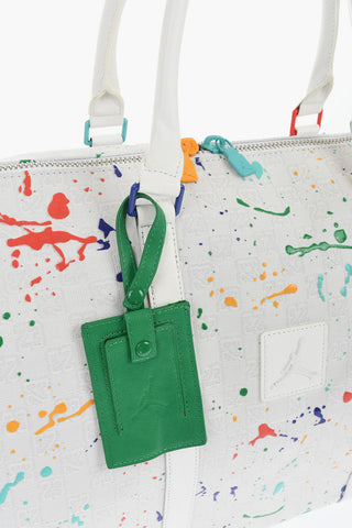 AIR JORDAN Painting Effect Duffle Bag with All-Over Monogram