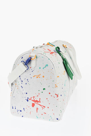 AIR JORDAN Painting Effect Duffle Bag with All-Over Monogram