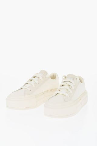 ALL STAR CHUCK TAYLOR Low-Top Textile And Vegan Suede Sneakers In Solid Color With 5cm Sole