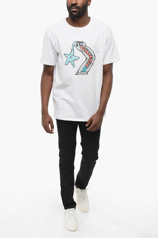 T-Shirt mit Rundhalsausschnitt mit Frontprint