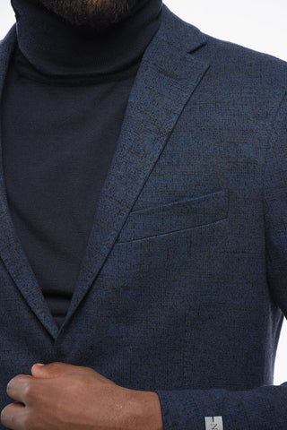 Blazer In Misto Lana Monopetto Semi-foderato