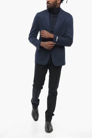 Blazer In Misto Lana Monopetto Semi-foderato